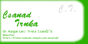 csanad trnka business card
